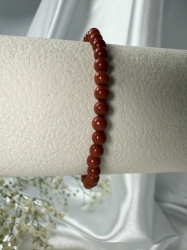 Blask Bransoletka Jaspis czerwony, kula 4 mm